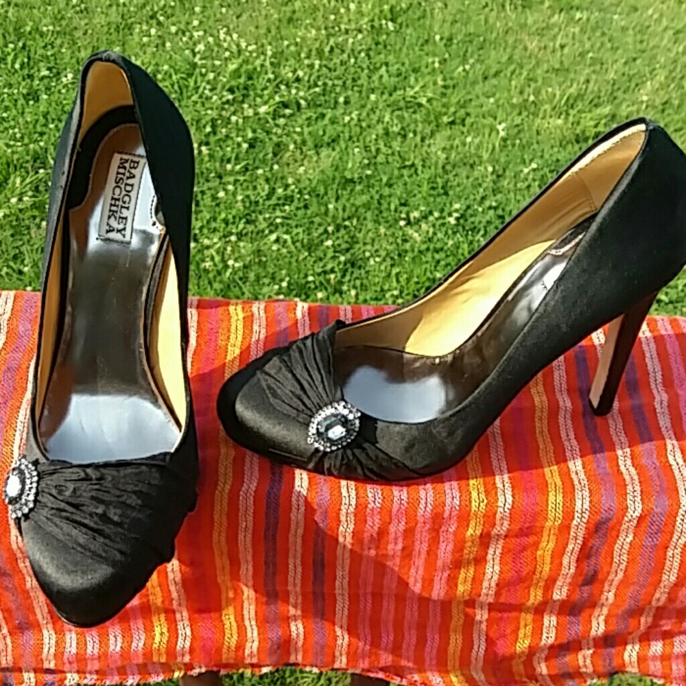 Badgley Mischka Black Shoes Size 10M